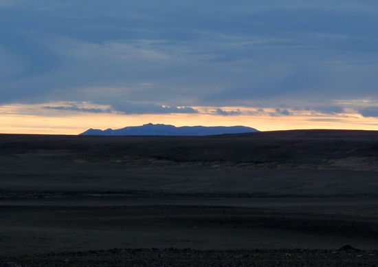 Blick zur Askja in der Abendsonne