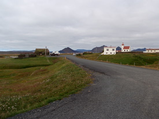 letzter Blick auf den Hof Möðrudalur bei der Abfahrt