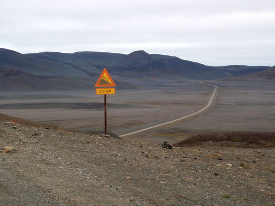 dann ging es wieder bergab in die Ebene