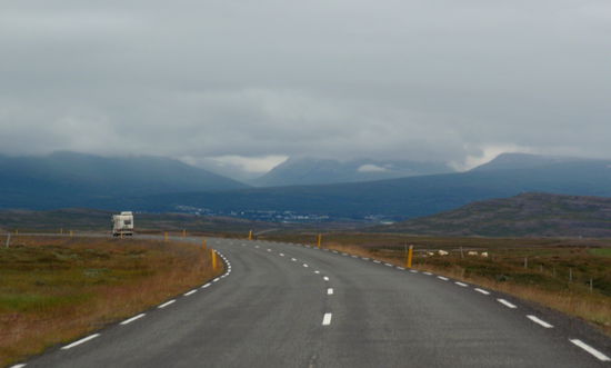 Fahrt über die Hochfläche in Richtung Süden