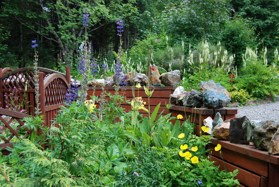 auch der Garten war sehr schön angelegt