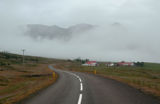 teilweise war die Straße noch asphaltiert
