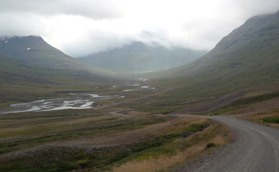 dann bogen wir auf die 953 in Richtung Westen zum Meer hin ab