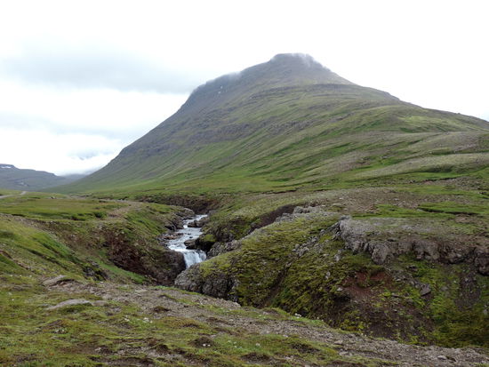die Bergspitzen lagen in den Wolken