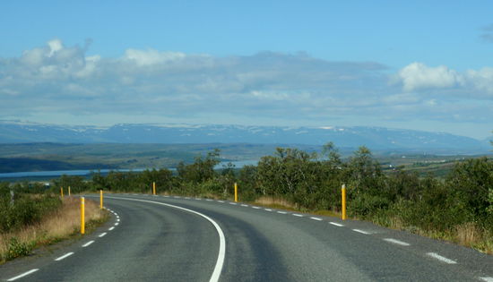 Lagarfljót und Egilsstaðir kamen in Sicht
