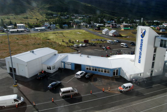 die Zollstation von Seyðisfjörður