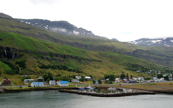 dann verließ die Norröna Seyðisfjörður