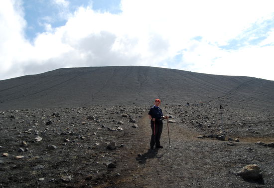 Aufstieg zum Krater Hverfjall
