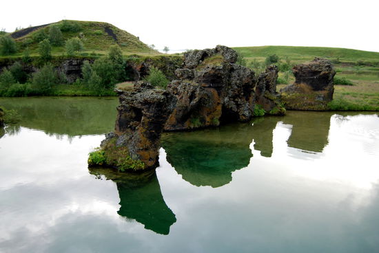 Lavaformationen im Mývatn