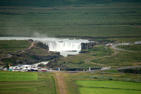der Goðafoss kam in Sicht