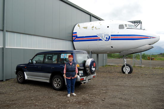 vor dem Flugzeugmuseum