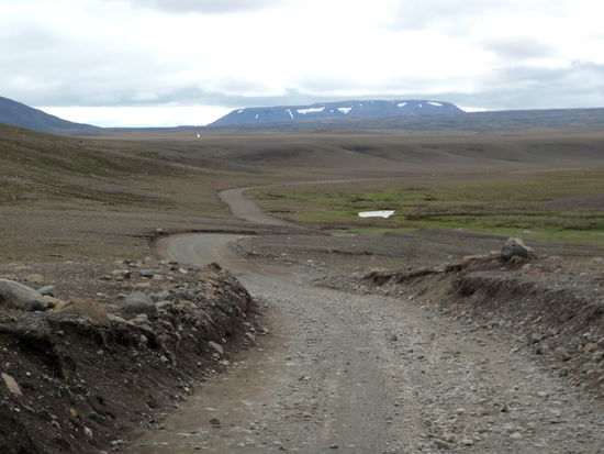 die Piste wurde ruppiger