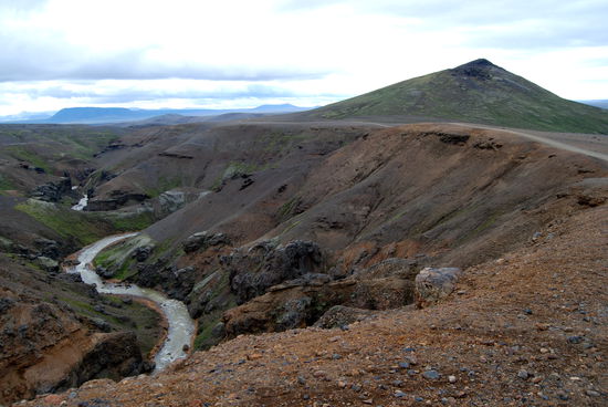 Schluchten oberhalb des Zeltplatzes