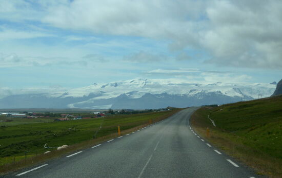 Íslands höchster Berg Öræfajökkull kommt in Sicht
