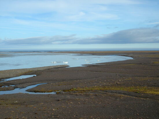 Blick zum Meer auf der Weiterfahrt
