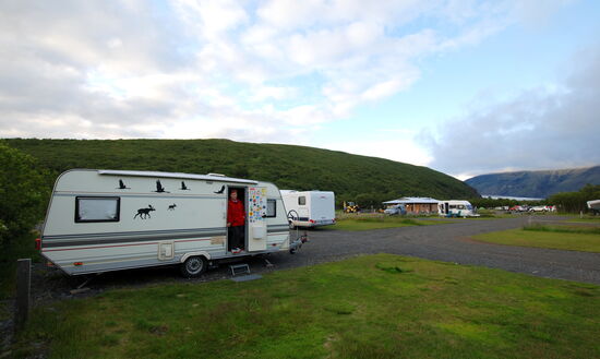 auf dem Campingplats Skaftafell