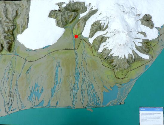 Informationszentrum und Campingplats inmitten der Gletscher