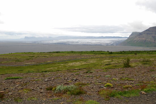 Blick zum Skeiðarárjökull