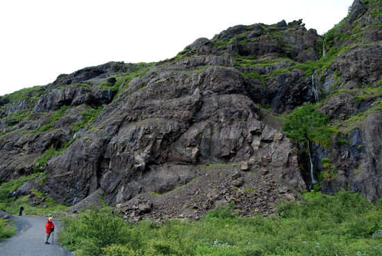 auf dem Hauptweg zurück