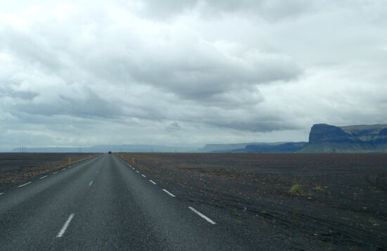 auf der N1 in Richtung Westen