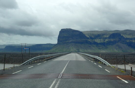 Brücke über die Gígjukvísl