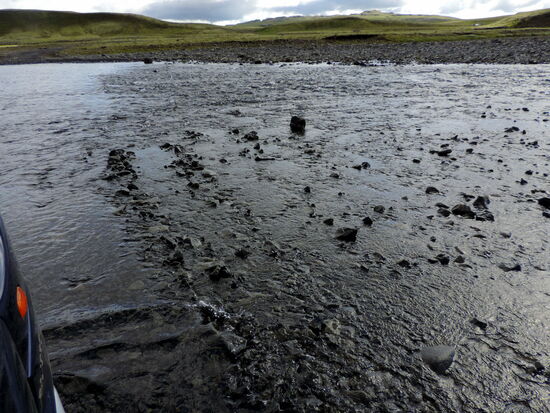 schön langsam fahren, damit keine Bugwelle entsteht