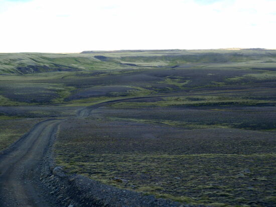 dann ging es wieder über Hochflächen