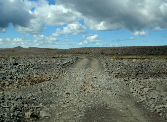 oft war die Piste sehr steinig