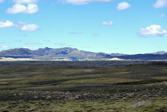 in der Ferne weiße Dünen