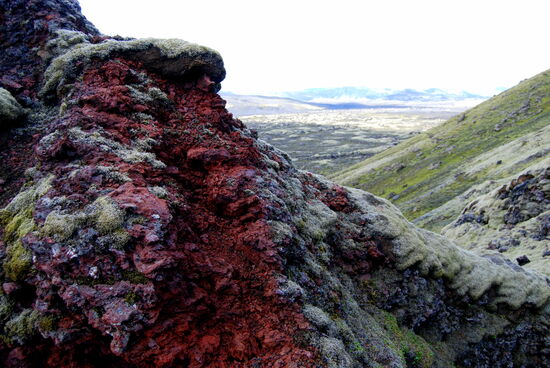 Blick vom höchsten Punkt der Wanderung