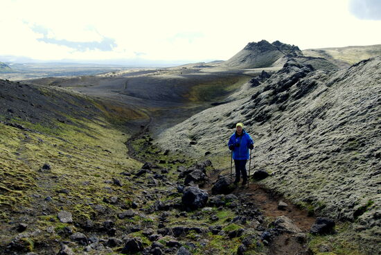 der Weg zurück zum Parkplatz