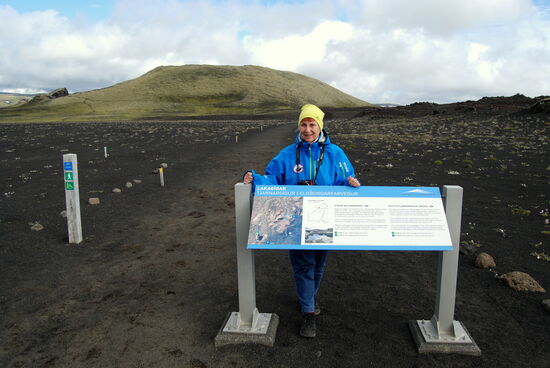 Beginn des Wanderweges am Tjarnargígur