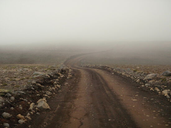 die Wolken lagen auf der Hochebene