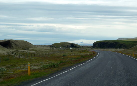 am Horizont der Mýrdalsjökull
