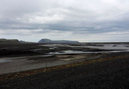 der Abfluß des Mýrdaljökull: Múlakvísl