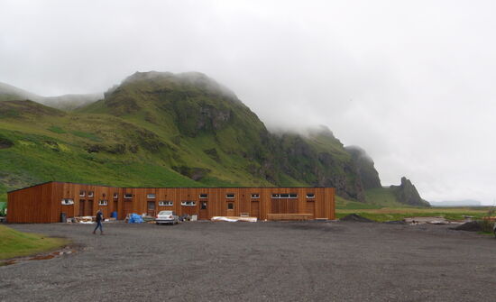 neue Hütten auf dem Campingplats