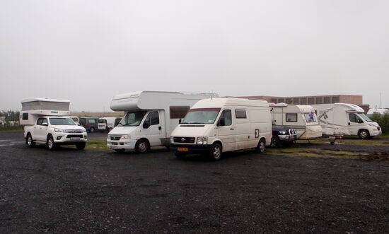 Andrang der Wohnmobile