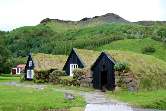 Torfhäuser im Außengelände