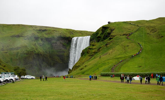 am Skógafoss