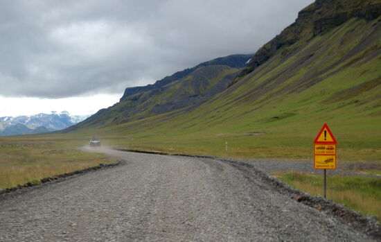 ab hier durften nur noch richtige Geländewagen fahren