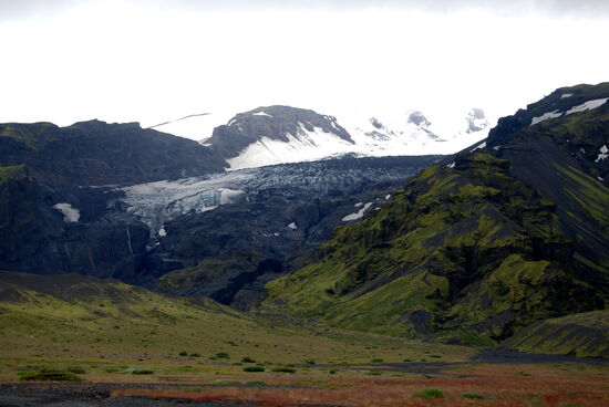 Gígjökull, einer Gletscherzunge des Eyjafjallajökull,