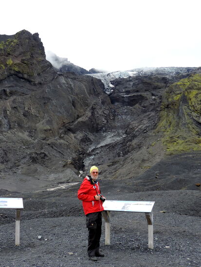 Informationstafeln auf der Endmoräne