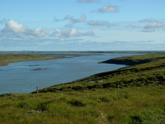 Weiterfahrt an der Þórsá entlang