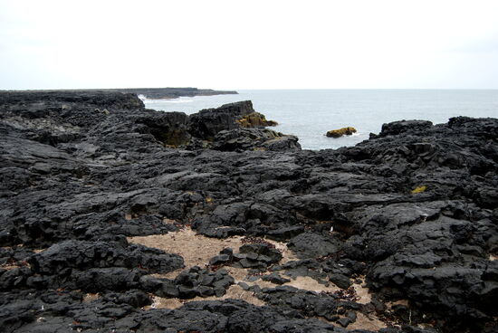 die Felsformation am Meer, Brimketill