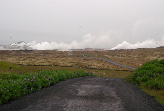 Fahrt auf Gunnuhver zu