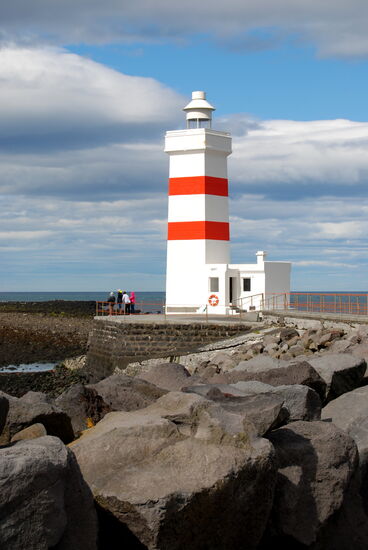malerisch der kleine Leuchtturm