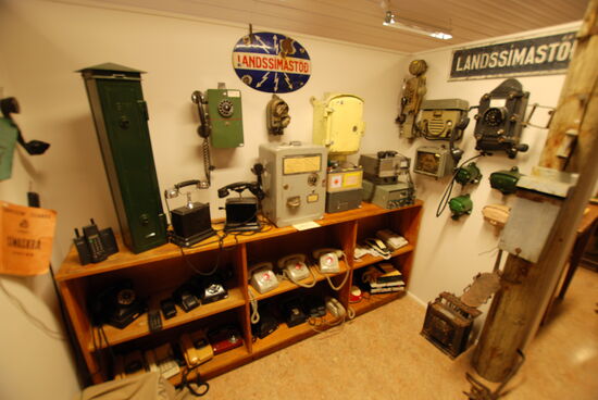 im Museum: Telefonapparate