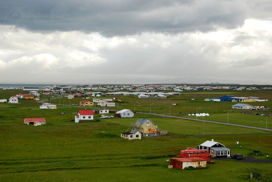 Blick über den Ort Garður