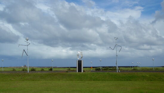 Lampenskulpturen in Njarðvík