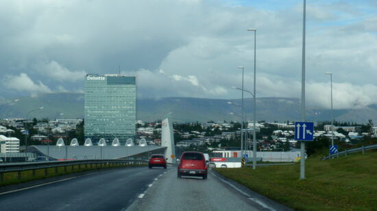 Einfahrt nach Reykjavík